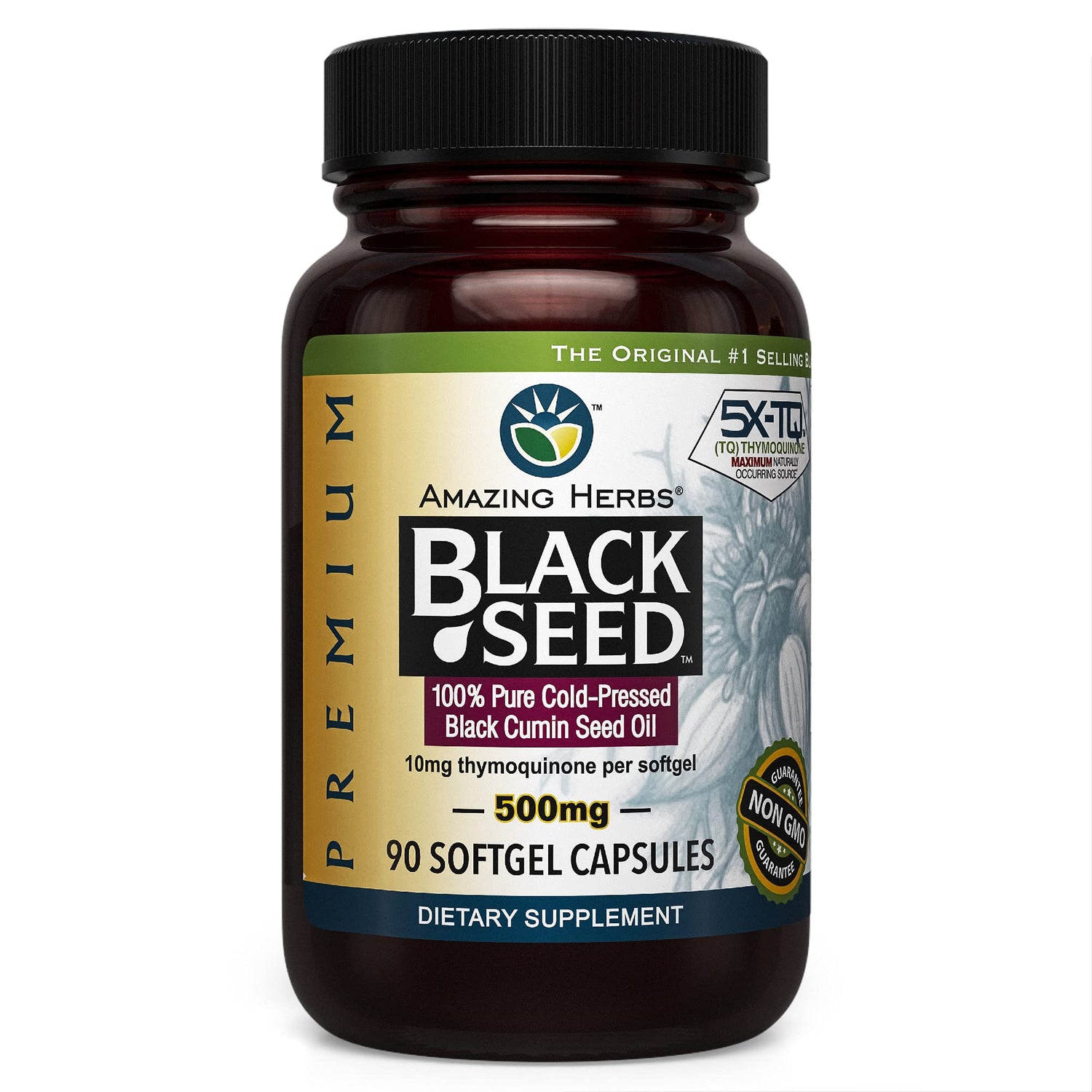 AMAZING HERBS Black Seed Oil Softgels 90 SFG