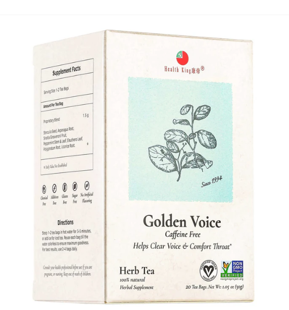 HEALTH KING Golden Voice Caffeine free 20 BAG