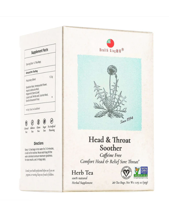 HEALTH KING Head &amp; Throat Soother 20 BAG