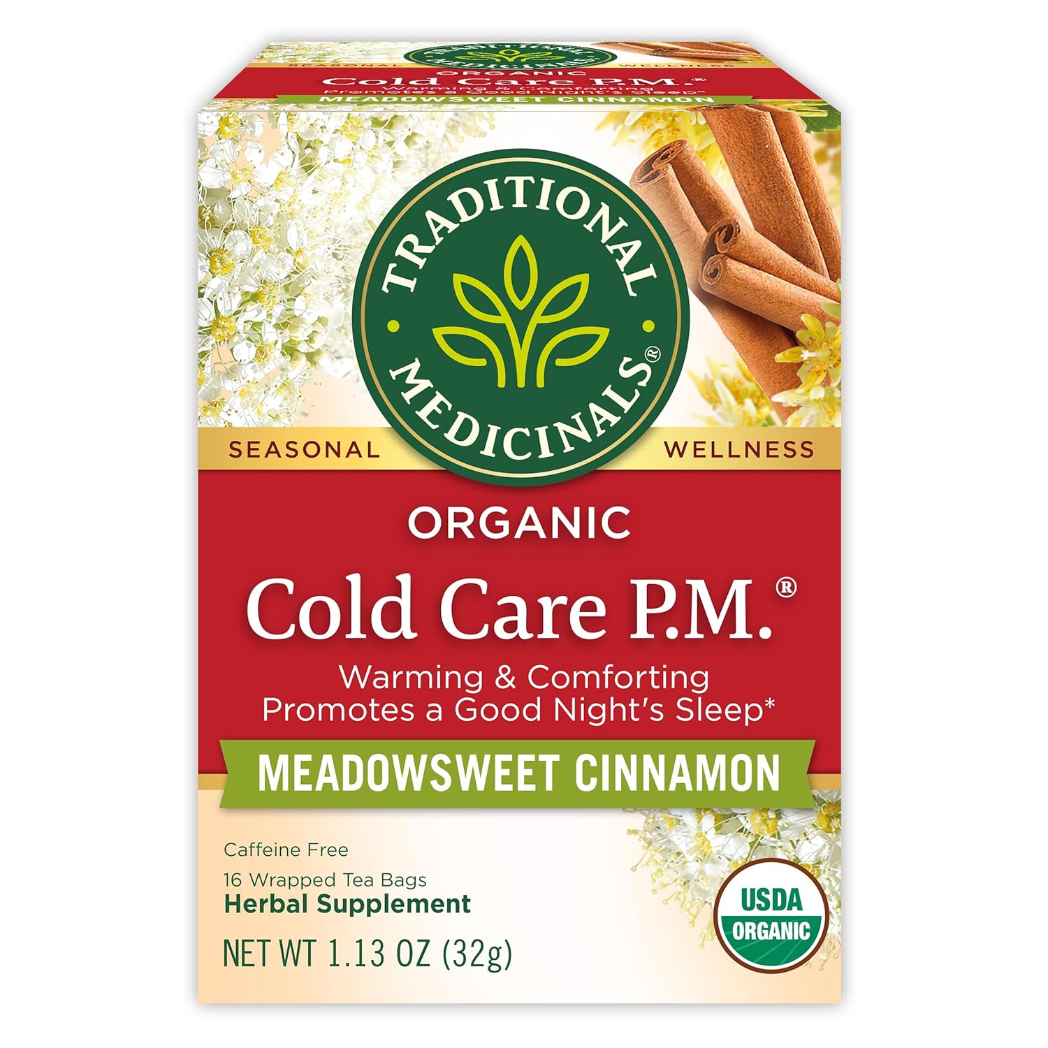 TRADITIONAL MEDICINALS Cold Care Tea, Organic 16 BAGS