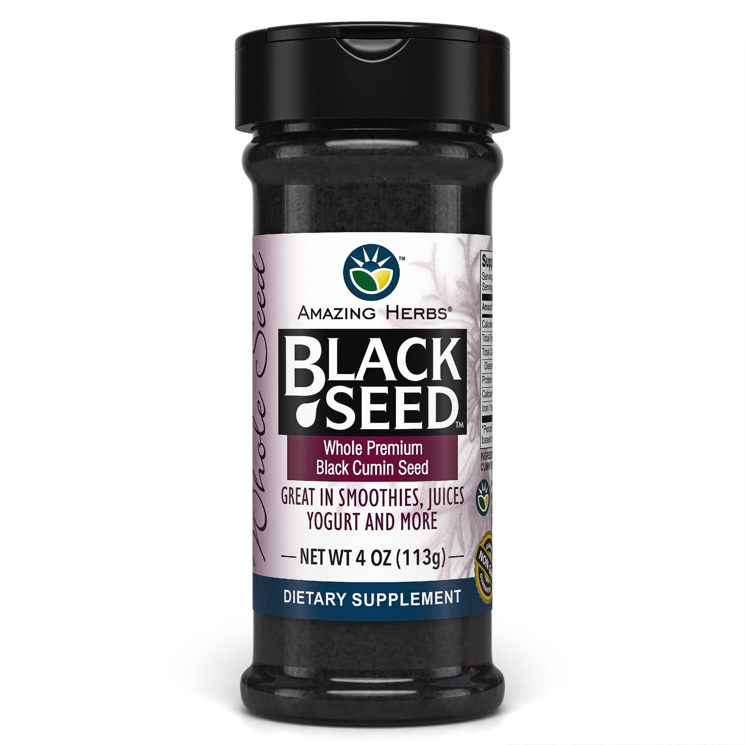 AMAZING HERBS Black Seed Whole Herb 4 OZ