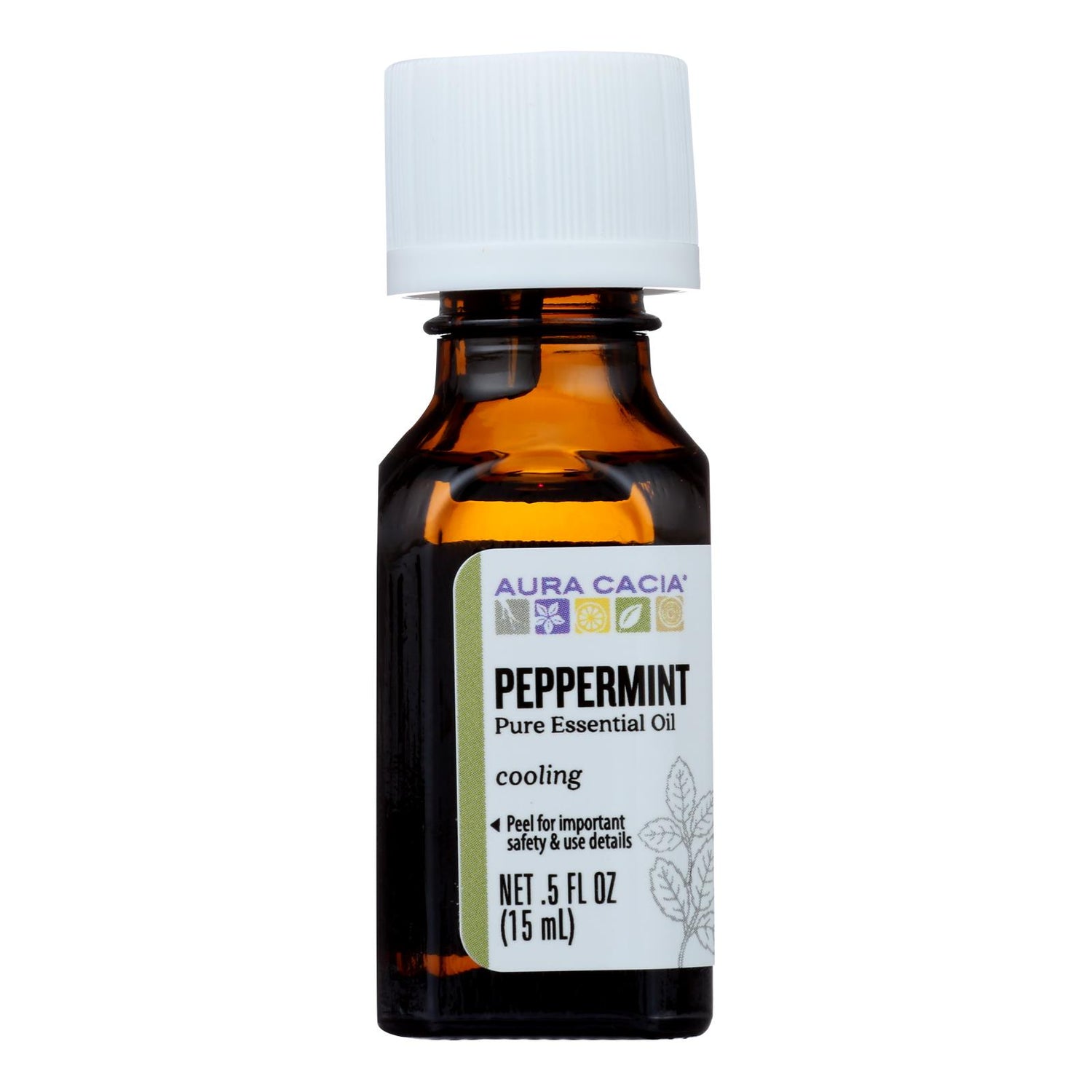 Aura Cacia - Pure Essential Oil Peppermint - 0.5 Fl Oz