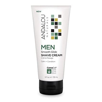 ANDALOU NATURALS Men Smooth Glide Shave Cream 6 OZ