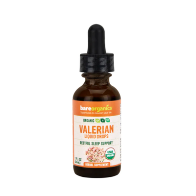 BARE ORGANICS: Organic Valerian Drops 1 OZ