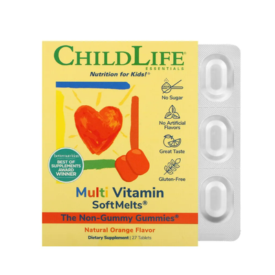 CHILDLIFE Multi Vitamin Softmelts Orange 27 TAB