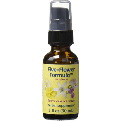 FLOWER ESSENCE Five Flower Dropper Alcohol Free 1 OZ