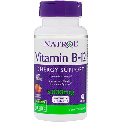 NATROL Vitamin B12 5000mg Fast Dissolve 100 TAB