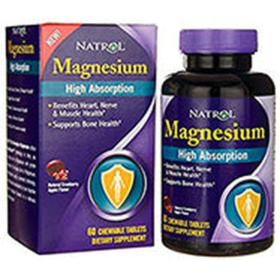 NATROL High Absorbtion Magnesium Chews 60 TAB