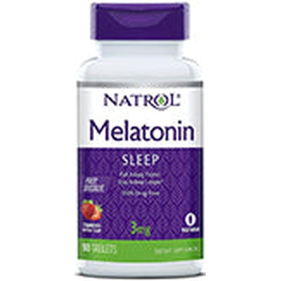 NATROL Melatonin 3mg Fast Dissolve Straw 90 TAB