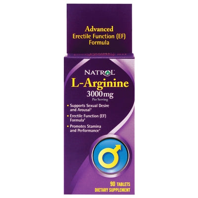 NATROL L-Arginine 3000mg 90 TAB