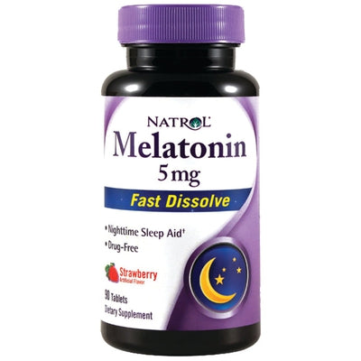 NATROL Melatonin 5mg Fast Diss Straw 90 TAB