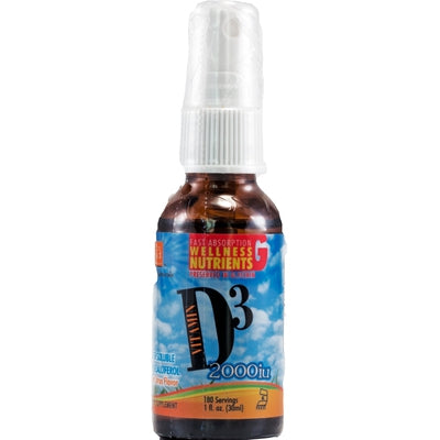 L A NATURALS D3 MCT Spray 2,000 IU 1 OZ