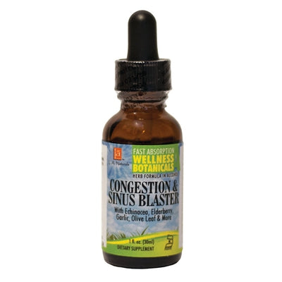 L A NATURALS Congestion &amp; Sinus Blaster Drop 1 OZ