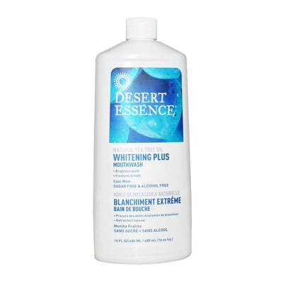 DESERT ESSENCE Tea Tree Mouthwash Whitening Plus 16 OZ