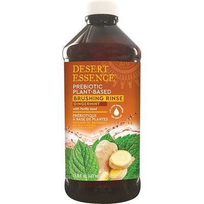 DESERT ESSENCE Prebiotic Brushing Rinse Gingermint 15.8 OZ