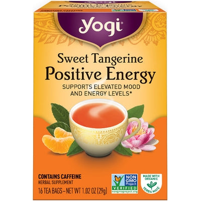 YOGI TEA Tangerine Positive Energy Tea 16 BAG