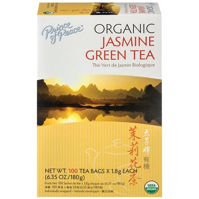 PRINCE OF PEACE  Organic Jasmine Green Tea 100 BAG