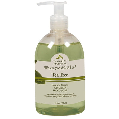 CLEARLY NATURAL Tea Tree Liquid Glyc. Hand Soap 12 OZ