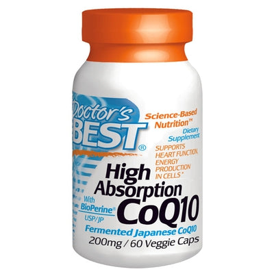 DOCTORS BEST High Absorption CoQ10 200mg 60 VGC