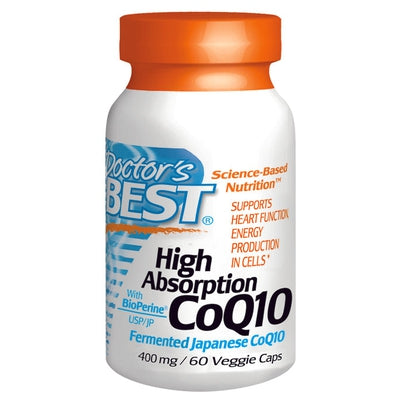 DOCTORS BEST High Absorption CoQ10 400mg 60 VGC