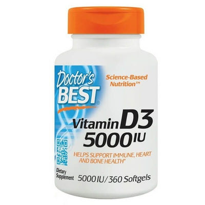 DOCTORS BEST Vitamin D3 5000 IU 360 SFG