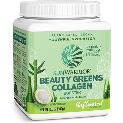 SUNWARRIOR Beauty Greens Collagen Builder Unflavored 10.5 OZ