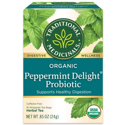 TRADITIONAL MEDICINALS Probiotic Peppermint Delight 16 BAGS