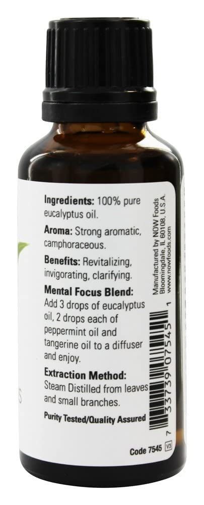 ESSENTIAL OILS NOW by NOW Essential Oils EUCALYPTUS OIL 1 OZ